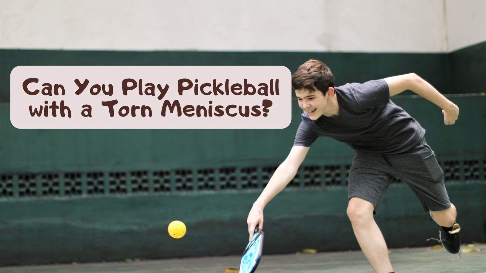 Can You Play Pickleball with a Torn Meniscuis